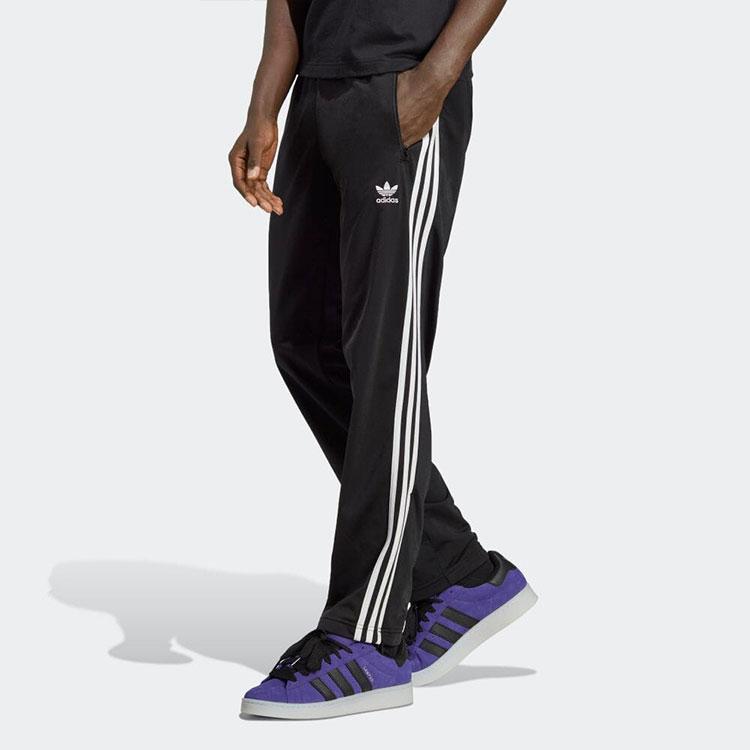 Adidas Оригинальные прямые длинные спортивные брюки с логотипом в виде трилистника, черные IA6329