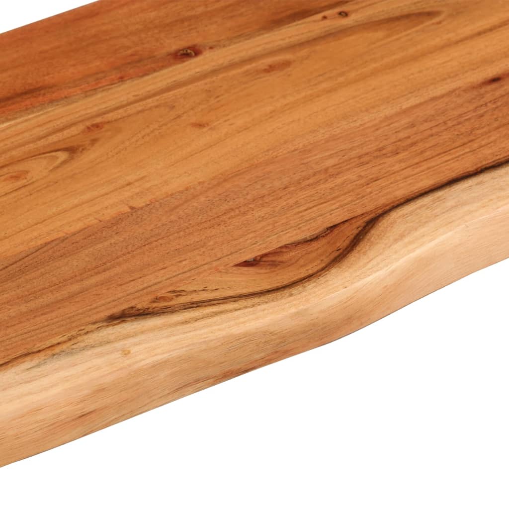 Wall Shelf 40 x 20 x 2.5 cm Rectangular Solid Acacia Wood with Natural Edge