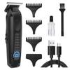 Профессиональная ретро электрическая машинка для стрижки волос с ЖК-дисплеем