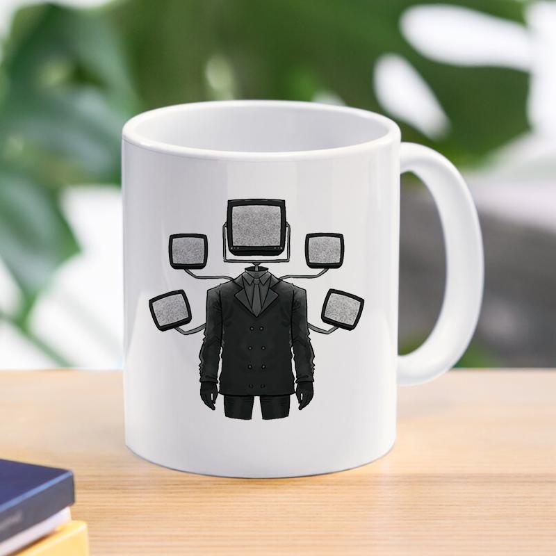 Мультфильм Skibidi Туалет Кофе Чай Кружки Спикер Camcordeman Завтрак Десерт Молоко Вода Керамические чашки Домашняя посуда для напитков Подарки другу