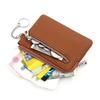 Fashion PU Leather Coin Purse Wallet with Key Chain for Women, Slim Cards Holder Coin Wallet Business Credit Card Holder Wallet
