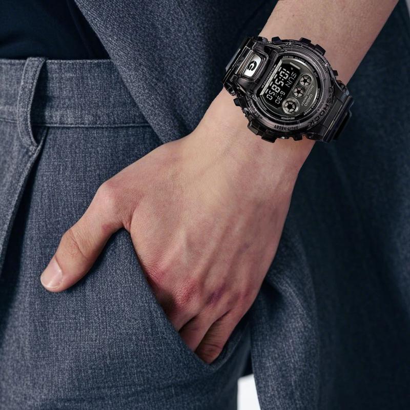 Casio Серия G Shock Полностью автоматический календарь Водонепроницаемость 200 м Кварцевый механизм Ремешок из смолы Японские и корейские часы Мужские часы Черные GD-X6900FB-8B