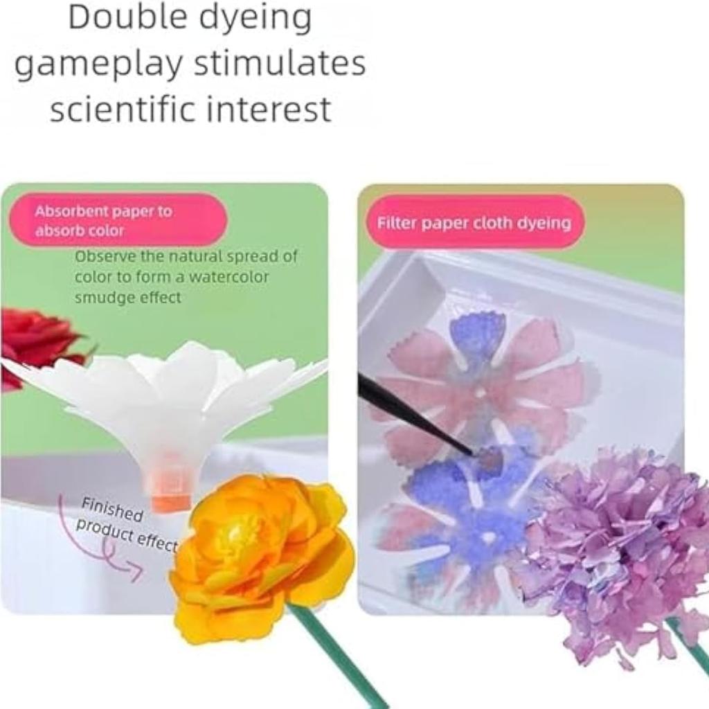 Bloom Joy Magic Petal Flower Kit, Fun Bouquet Craft, Star Helio Flowers, Create 3D Blossoms with Colorful Petals, Colored Flowers Creative Toys