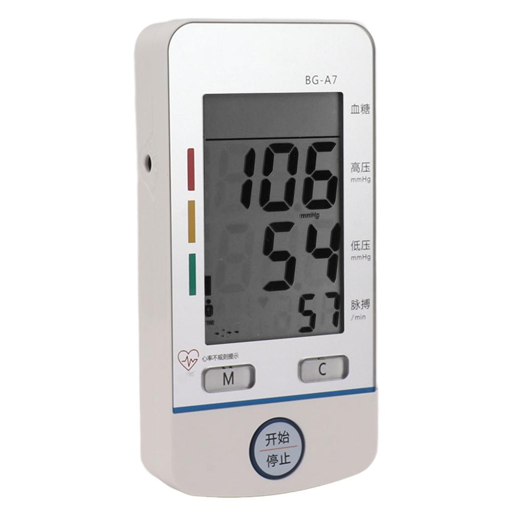 Elderly Home Blood Pressure Glucose Monitor Automatic Blood Pressure Glucose Tester with Test