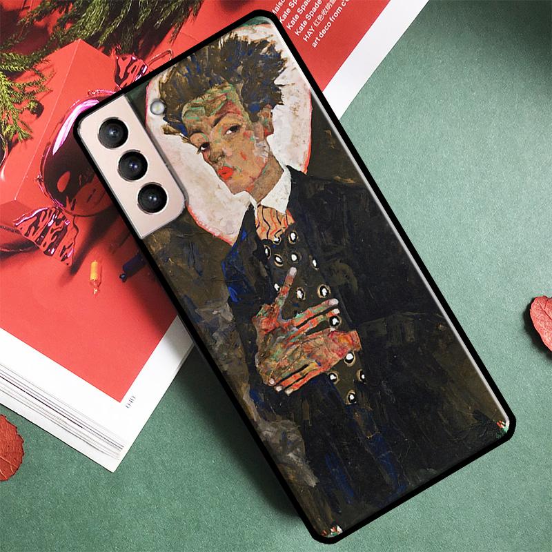 Арт чехол для телефона Эгона Шиле для Samsung Galaxy S24 Ultra S9 S10 S20 S21 S22 S23 S25 Plus S24 FE Задняя крышка
