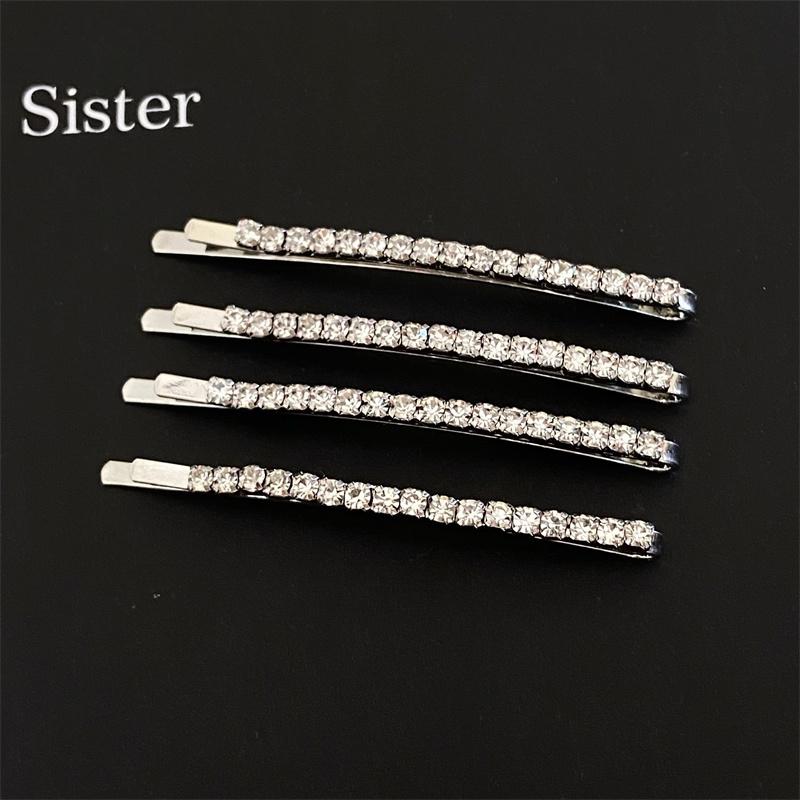 Набор блестящих хрустальных заколок для волос, заколки-невидимки со стразами в виде цветов, милые элегантные заколки-невидимки, шпильки, женские аксессуары для волос