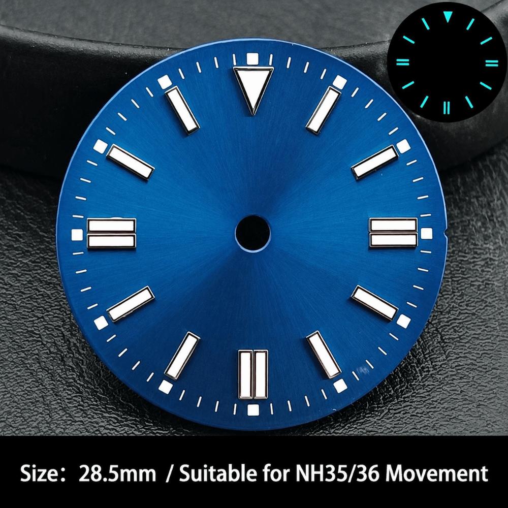28.5MM Dial Size Watch Dial Face Colorful Dial Plate Watch Movement Dial for NH35 8215 2836 Watch