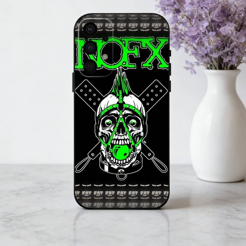 Панк-чехол для телефона N-Nofx-X для Samsung Galaxy A73, A72, A71, A70, A53, A52, A51, Другие, Мягкая черная крышка