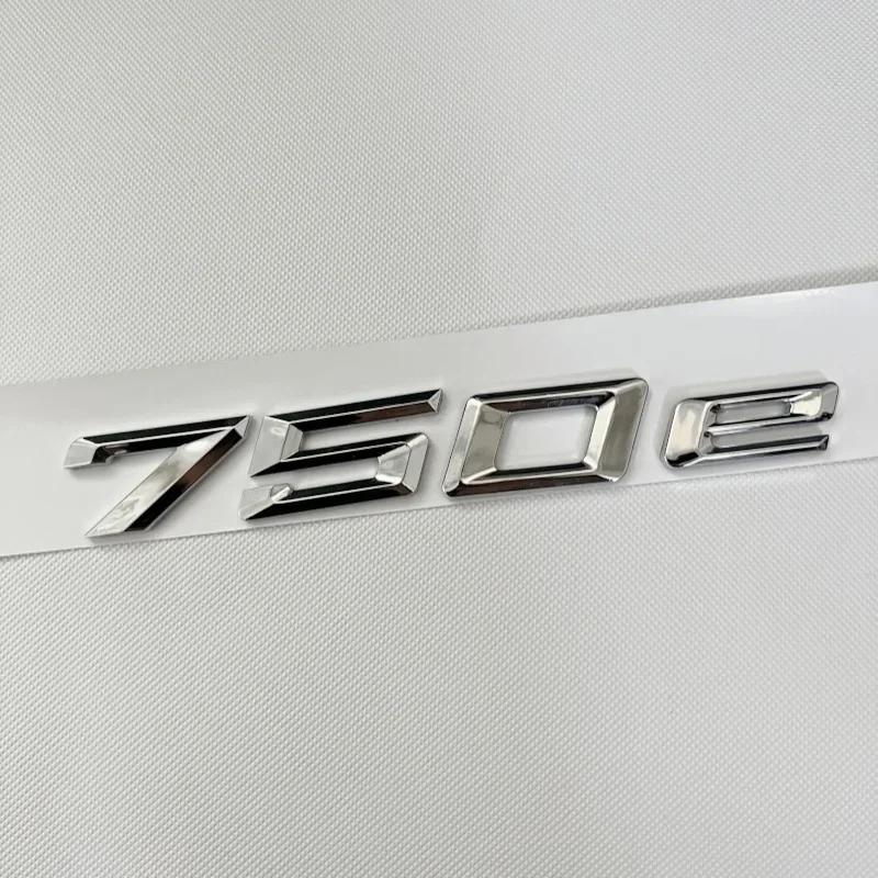 3D ABS Car Trunk Words Letters Logo Badge Emblem Decals Sticker For BMW 7 Series 730e 740e 745e 750e 760e F01 F02 G11 G12 uw2