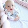 1M Knot Braid Bumper Infant Cradle Cot Protector Plush Pillow Cushion Crib Anti-collision Room Decor Baby Bed Bumper