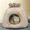 Кошачье гнездо Зимняя теплая сумка-гнездо Закрытый кошачий домик Кошачий домик Спальный мешок для кошек Будка для домашних животных Универсальная кровать для кошек на все времена года