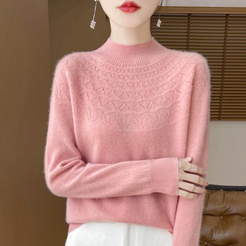 Женский кашемировый свитер Qinghe кашемир 30% кашемир 70% шерсть теплый и модный универсальный осенне-зимний