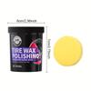 Долговечный 150 мл Черный Воск для Полировки Шин - Универсальное Восстановление Резины и Пластика с Губкой-Аппликатором