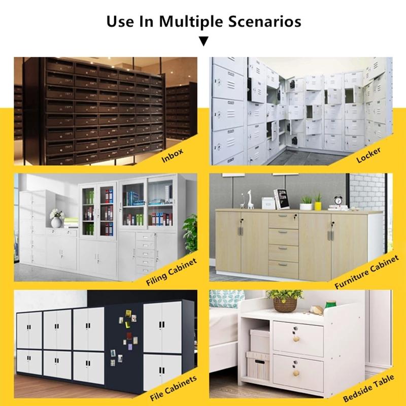 Цинковый сплав, 3-значный пароль безопасности, бесключевой ящик, кулачковый замок, комбинация, кодированная дверная фурнитура для шкафа