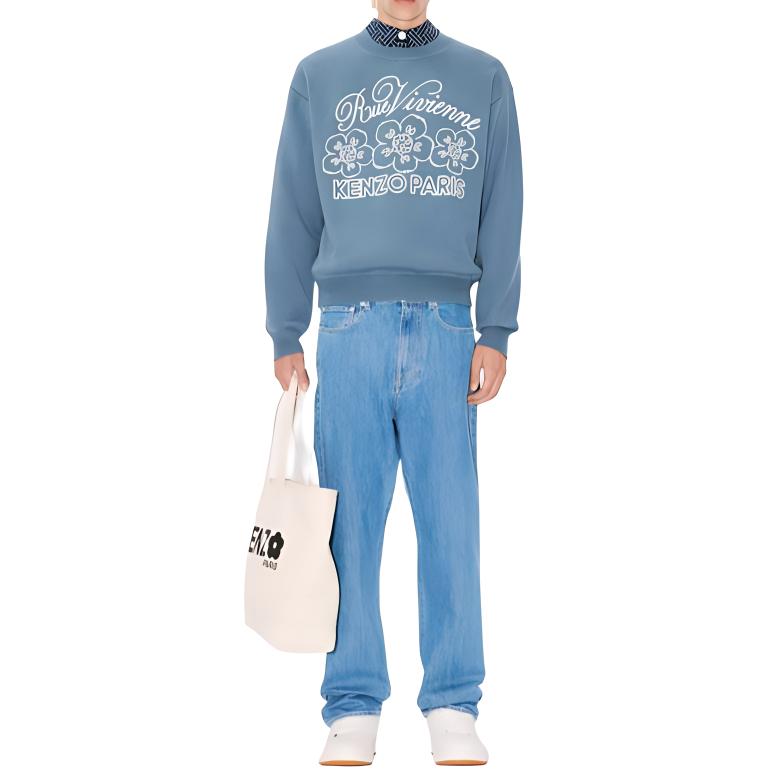 Kenzo Свитеры Унисекс Синий Круглый вырез Умеренный Другое FE68PU4903CY-67