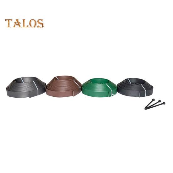 Landscape Edging Border No Dig All-weather Garden Isolation Edging Border with Spikes Easy-to-Install Cuttable Isolation Edging for Flower Beds Yard