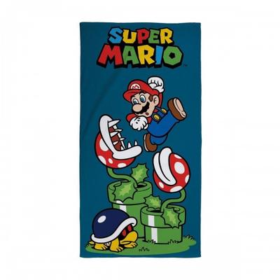 Super Mario Хлопковое пляжное полотенце для прыжков