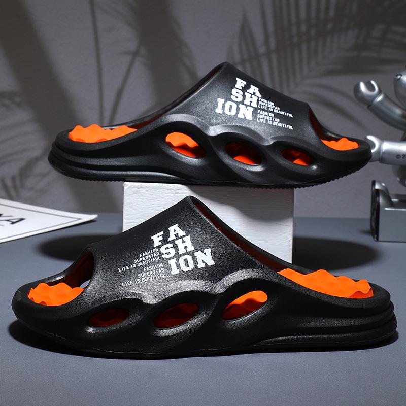 Мужские уличные шлепанцы на толстой подошве: Удобные, износостойкие, легкие спортивные сандалии для использования в помещении/на улице.