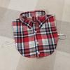 Plaid Women Shirt False Collars White  Removable Lapel Collars For Women Fake Collar Women Detachable Collars Nep Kraagie