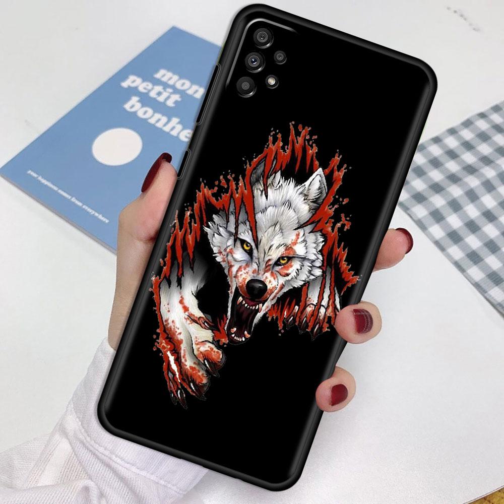 Чехол для Samsung Galaxy A52 A12 A32 A51 A21s A71 A13 A53 A22 A31 A72 A03 A02s A41 Черный Чехол для Телефона Тигр Животное