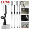 1-5PCS USB Book Light Portable Mini Night Light Flexible Bendable Reading Light for Table Lamp PC Computer Laptop Notebook