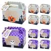Портативная упаковочная коробка для десертов, 5 шт., оконная упаковочная коробка для конфет, упаковочная коробка, подарок на Хэллоуин