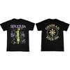 2026 Sepultura Chaos Adtour 1994 Печатная Футболка Графическая 100% Хлопок Унисекс Мода Повседневная Винтаж Лето Свободная Y2k Рубашка