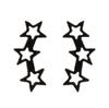 Women's Stainless Steel Halloween Spider Earrings with Geometric Star and Musical Note Patterns