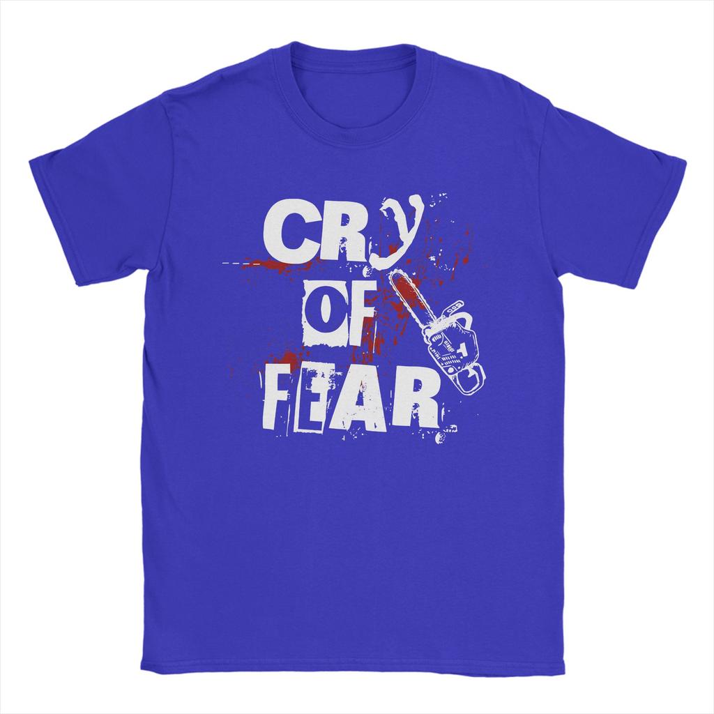 Футболка с графическим принтом Simon Henriksson Cry of Fear для унисекс, из чистого хлопка, с коротким рукавом