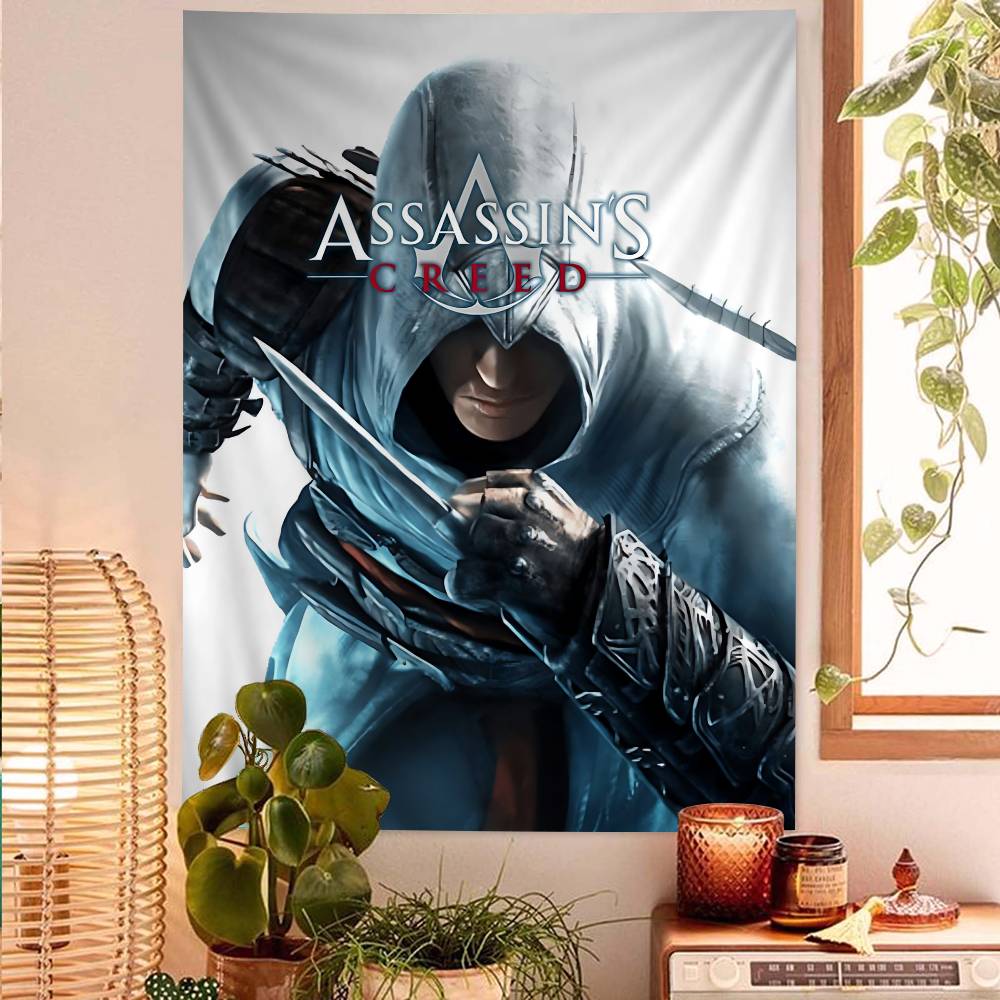 Игровой Классический AAssassins Крутой CCreed Аниме Гобелен Подвесной Таро Хиппи Настенные Ковры Общежитие Домашний Декор