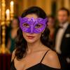 Plastic Halloween Masks Party Cosplay Props Venice Mask Personality Glitter Mask  Women