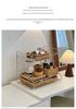 Hand-Woven Natural Rattan Storage Basket for Cosmetics and Desktop Organizing with a Retro High-End Feel
