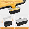 30/50Pcs Disposable Grill Grease Tray Aluminum Drip Pans Disposable Aluminum Foil Box  Kitchen Prep
