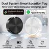 Android/iOS 1-4 шт. Умная метка местоположения Двухсистемный GPS-трекер от потери Искатель предметов Работает с Apple Find My Google Find Hub
