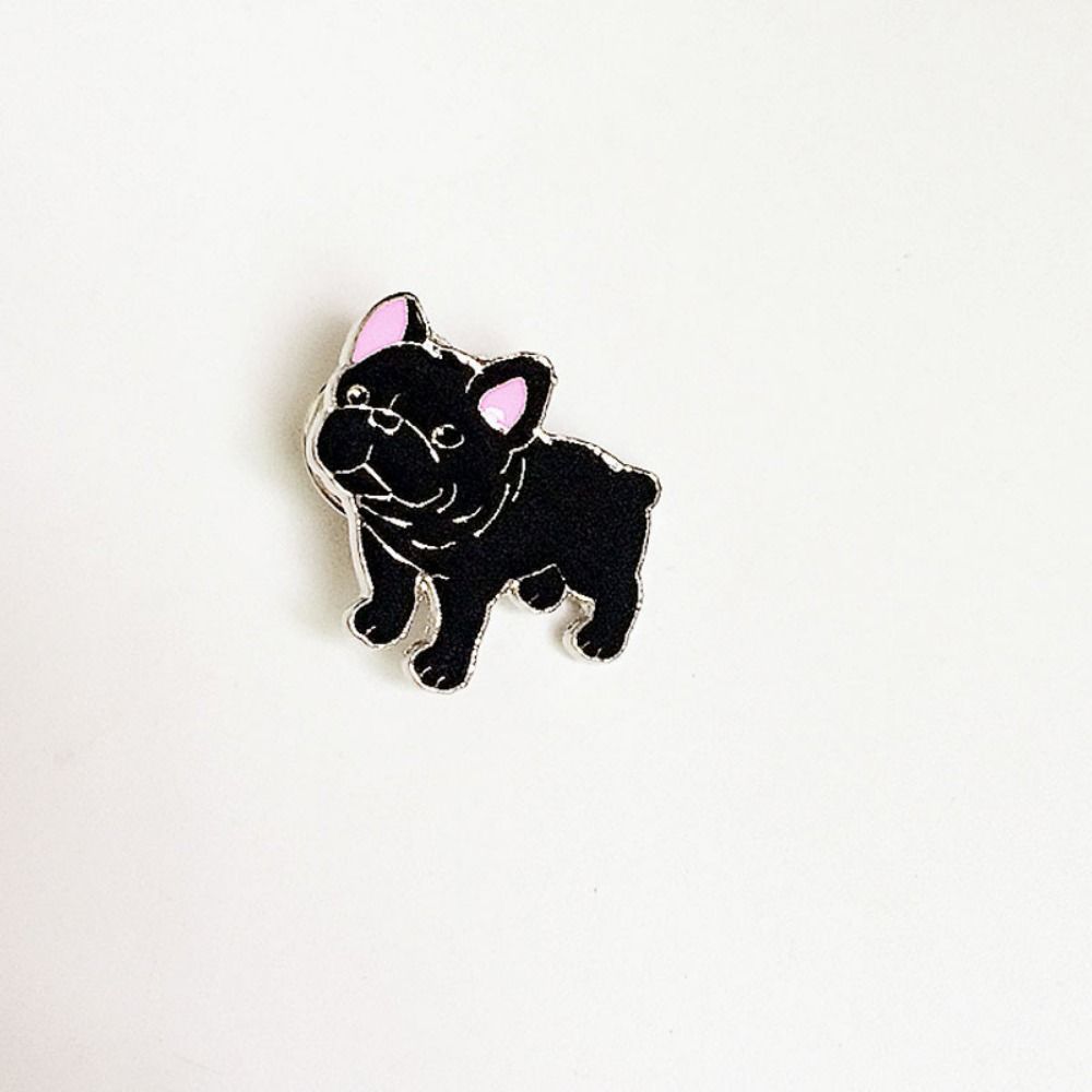 Cartoon Dog Dog Animal Enamel Pins Bulldog Cartoon Metal Badge Pet Dog Brooch Kid Gift