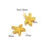 5pcs Gold Starfish Shell Charms for DIY Jewelry Accessories Stainless Steel Necklace Pendant Bracelets Findings Earrings Making