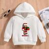 Santa Claus Graphic Hoodie Unisex Children Thin Lightweight Pullover Solid Color Print Holiday Party Sweatshirt Gift Idea