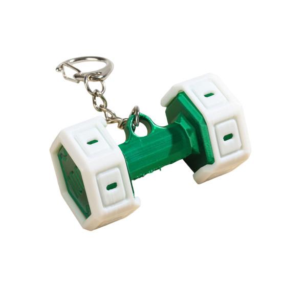 Брелок Подвеска 3D Печать Гантель Шарм Брелок для Ключей Тренажерный Зал Спортивный Стиль Держатель для Ключей Фитнес Аксессуары для Рюкзака