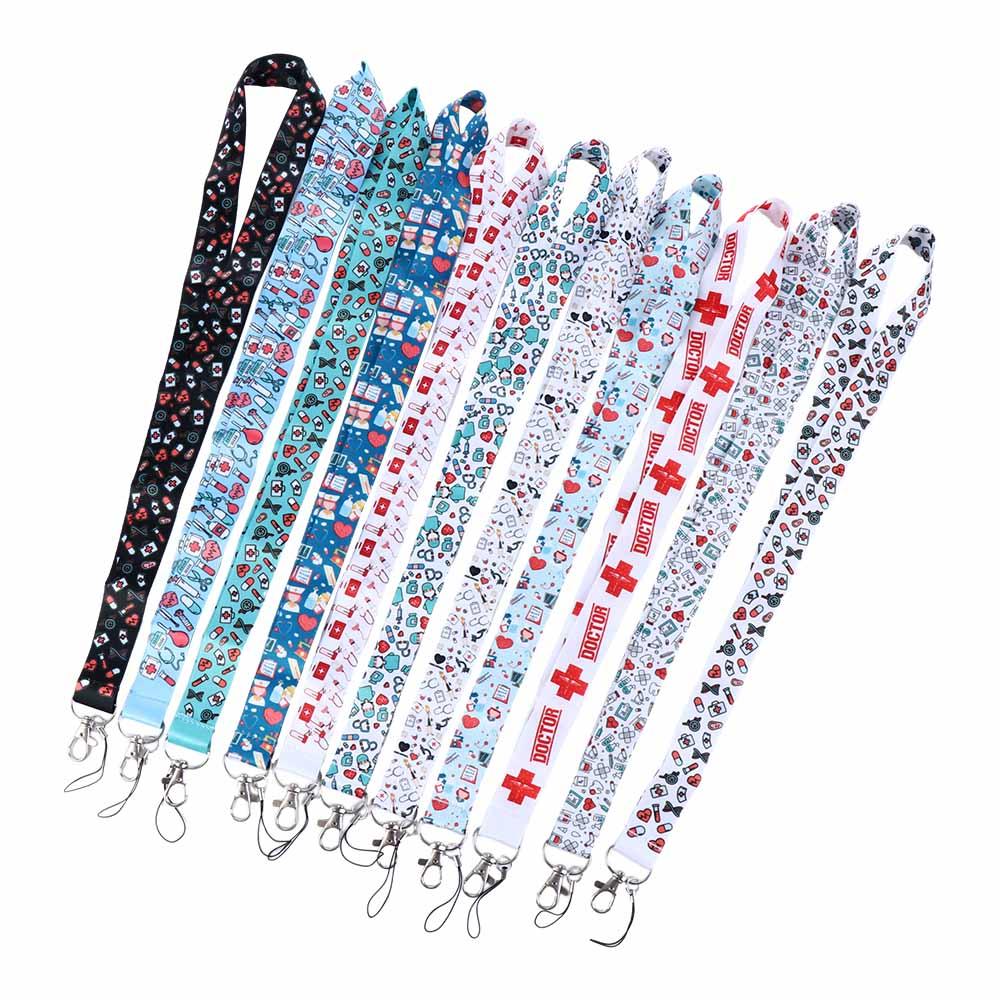 Phone Charm ID Badge Holder Nurse Lanyard Neck Straps Mobile Phone Strap Doctors ID Card Hang Rope