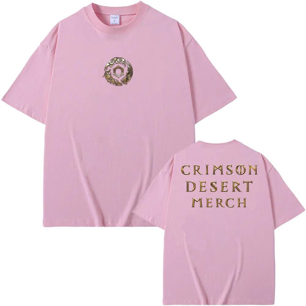 Crimson Desert TEE 2026 Новый Стиль Игровой Футболки с Принтом Action Adventure 100% Хлопок Круглый Вырез Короткий Рукав Топы
