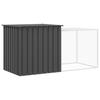 Rabbit Hutch Anthracite Grey 200 x 91 x 100 cm Galvanized Steel