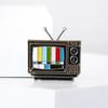 Классическая эмалевая мозаика из сплава, брошь в виде телевизора, креативная универсальная мужская и женская одежда, украшение для корсажа