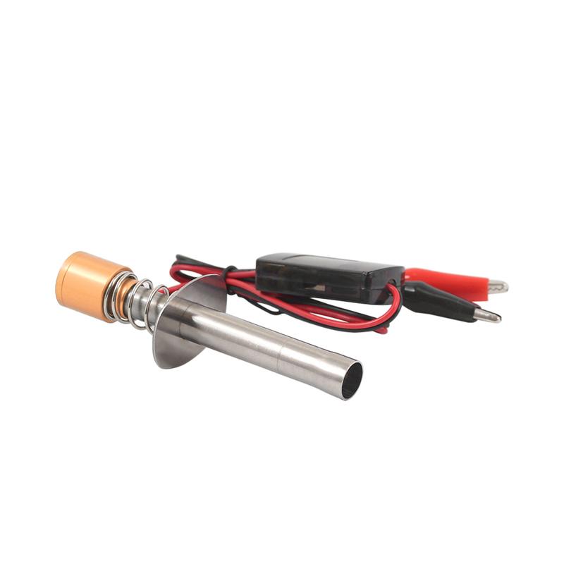Wide Voltage 6V-24V Glow Plug Starter, Quick Ignition Electronic Igniter for 1/8 1/10 HSP Nitro RC Car, Upgraded Lighter