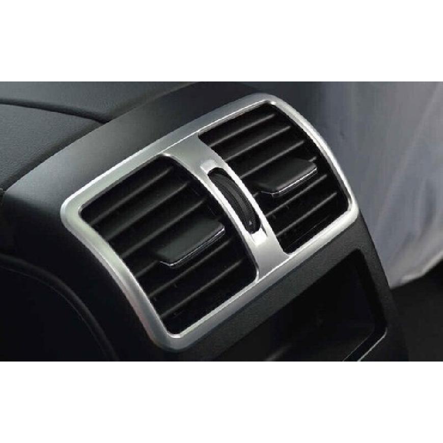 Car Inner Air Outlet Vent Cover For 09-15 Benz GLK Central Console Matte Silver