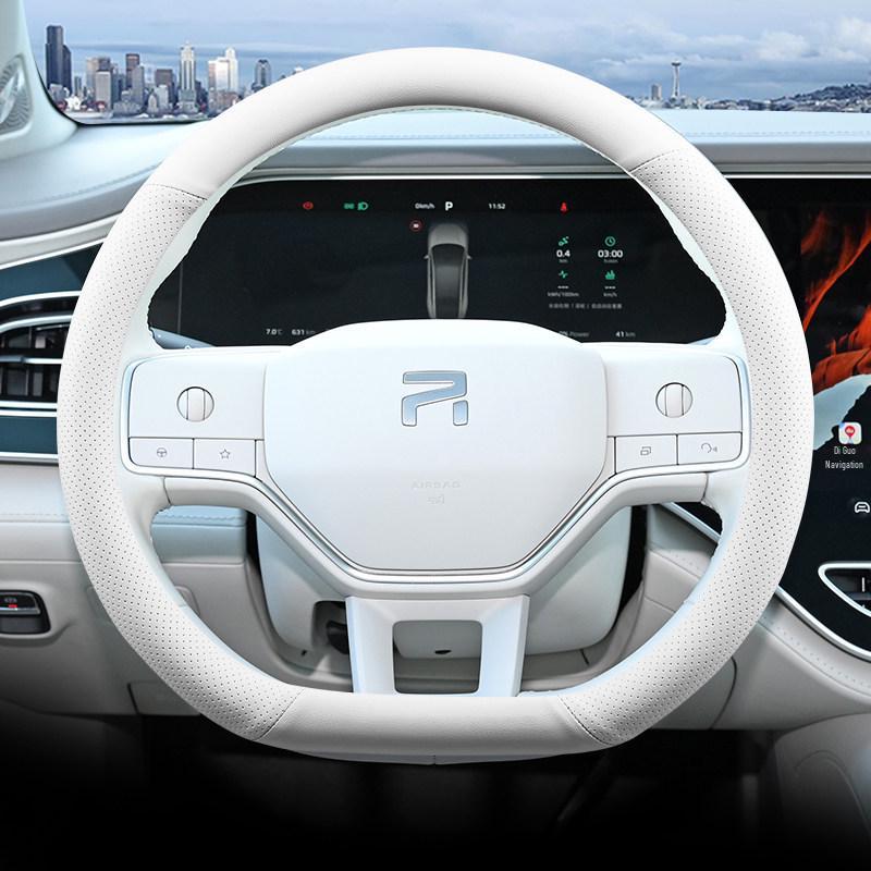 2023 Feifan F7 Steering Wheel Cover: Ultra-Thin, Anti-Slip, Wear-Resistant Genuine Leather, All-Season Universal Fit