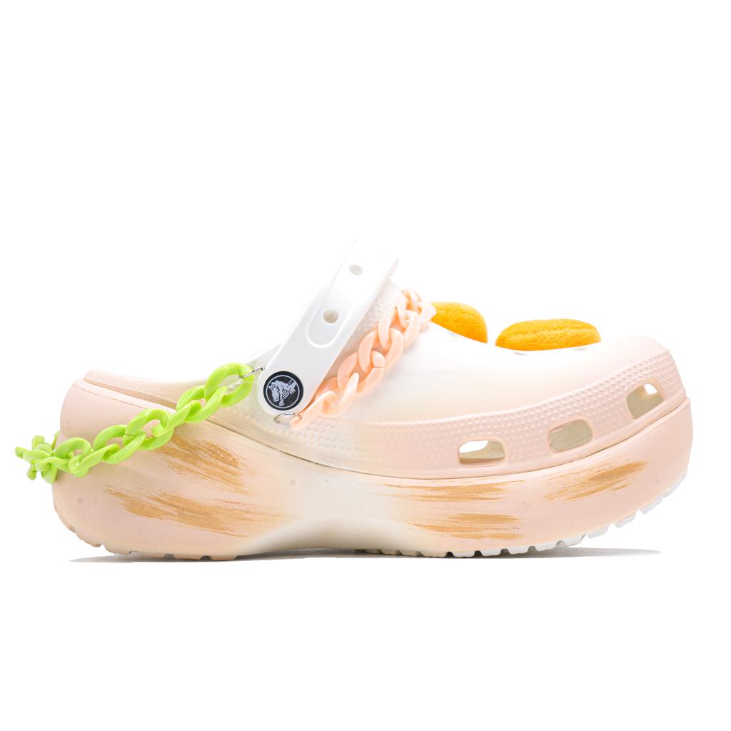 Crocs Туристические клоги Создание следа Crocs Classic Крутая платформа для ходьбы Тренд Милые Простые Нишевые Дырявые туфли Унисекс Морковно-оранжевый