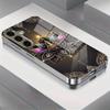 Закаленное стекло с узором Мандала Лотос Чехол для телефона iPhone 17 16 15 14 13 12 11 Pro Max 16 Plus 17 Air Электроplating Серебряная Крышка