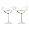 1/2Pcs Bird Shaped Cocktail Martini Champagne Glass Clear Whiskey