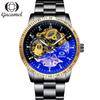 GUCAMEL Watch Mechanical Watch Elegant Black Magic Face Fashion Men's Mechanical Watch All Gold Business Men's Watch