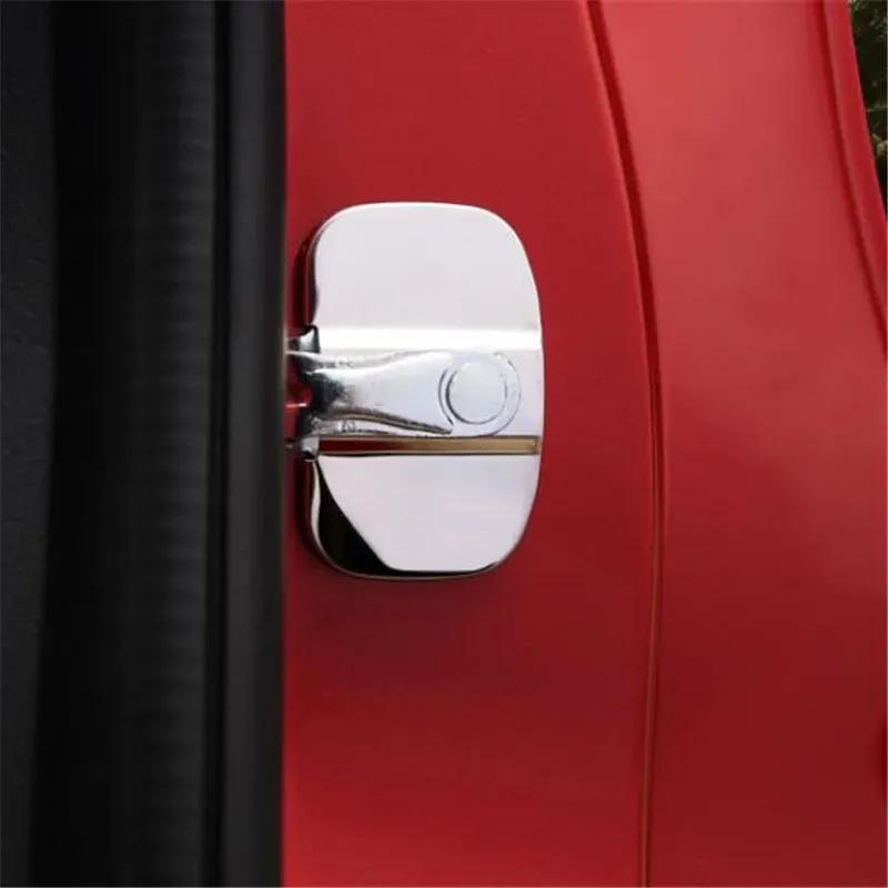 For Tesla Model X 2016 2017 2018 Model S 2012 - 2018 Door Lock Buckle Striker Trim Protection Cover Cap Sticker Car-Styling